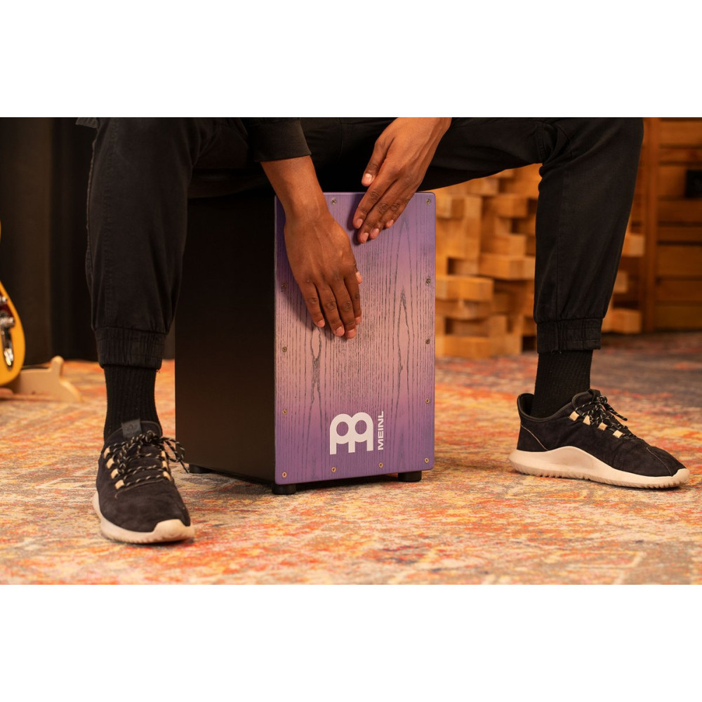 Meinl Percussion MCAJ100BK-LPF Headliner® Series Snare Cajon - Lilac Purple Fade