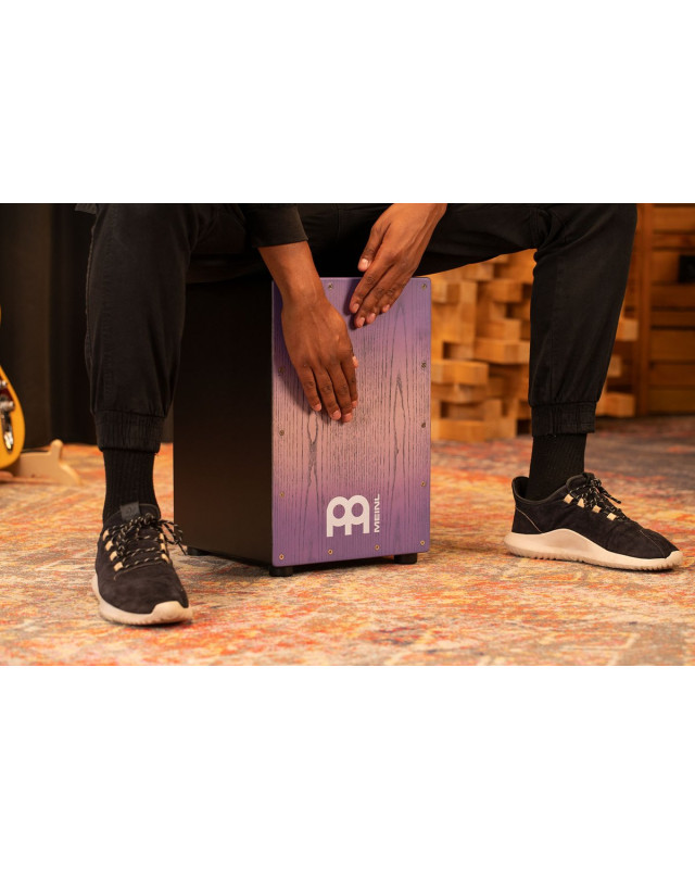 Meinl Percussion MCAJ100BK-LPF Headliner® Series Snare Cajon - Lilac Purple Fade
