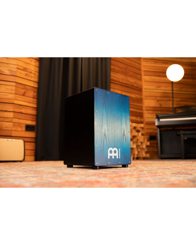 Meinl Percussion MCAJ100BK-PBF Headliner® Series Snare Cajon - Pacific Blue Fade
