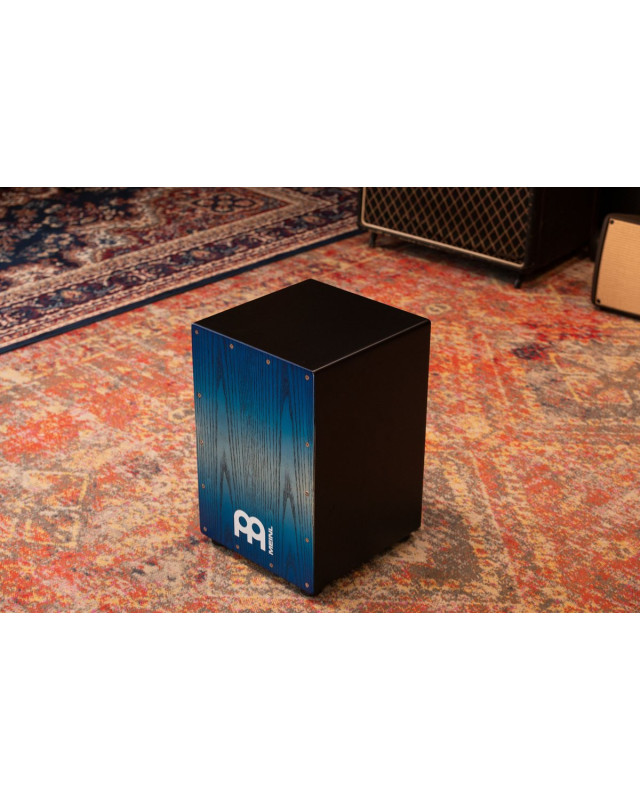 Meinl Percussion MCAJ100BK-PBF Headliner® Series Snare Cajon - Pacific Blue Fade