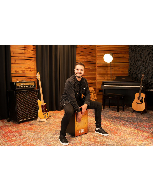 Meinl Percussion MCAJ100BK-SAF Headliner® Series Snare Cajon - Sonoran Amber Fade