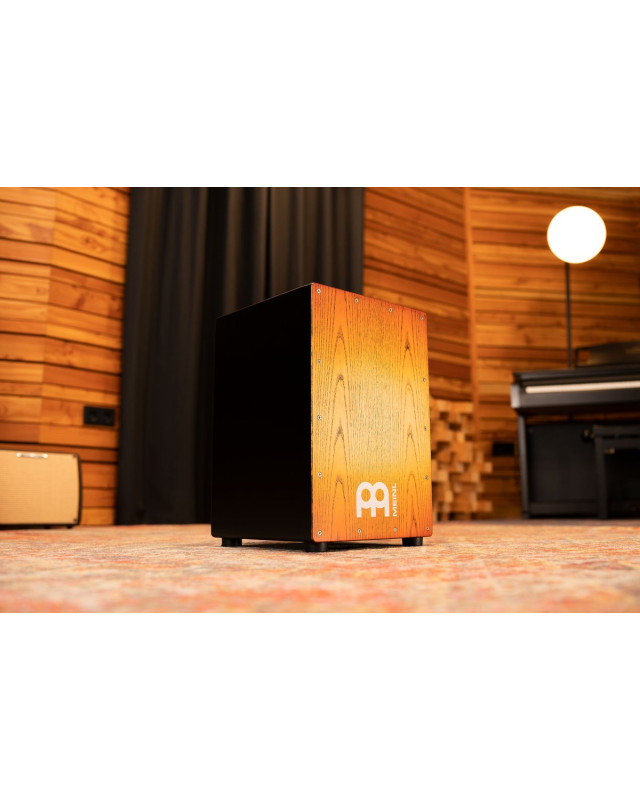 Meinl Percussion MCAJ100BK-SAF Headliner® Series Snare Cajon - Sonoran Amber Fade