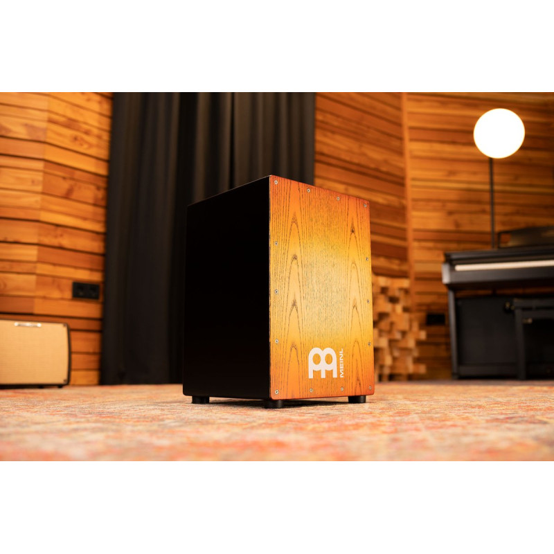 Meinl Percussion MCAJ100BK-SAF Headliner® Series Snare Cajon - Sonoran Amber Fade