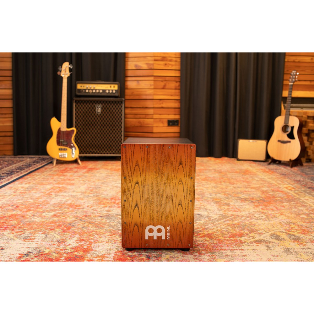 Meinl Percussion MCAJ100BK-SAF Headliner® Series Snare Cajon - Sonoran Amber Fade