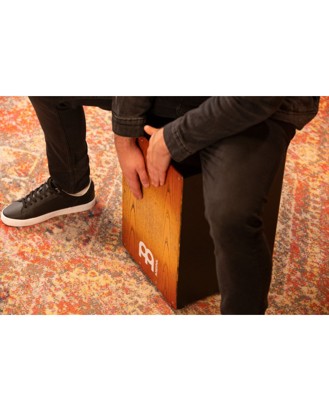 Meinl Percussion MCAJ100BK-SAF Headliner® Series Snare Cajon - Sonoran Amber Fade