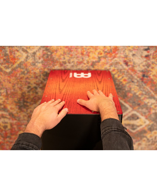 Meinl Percussion MCAJ100BK-TRF Headliner® Series Snare Cajon - Tango Red Fade