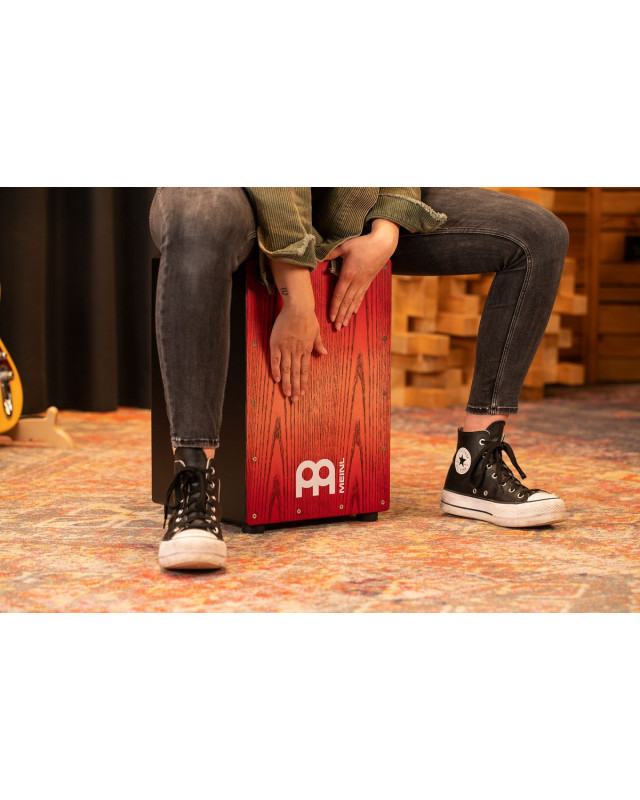 Meinl Percussion MCAJ100BK-TRF Headliner® Series Snare Cajon - Tango Red Fade