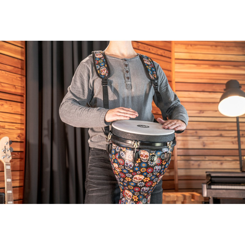 Meinl Percussion MDJS1DA Designer Djembe Strap - Day Of The Dead