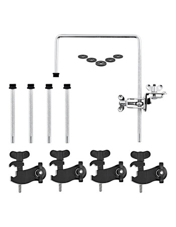 Meinl Percussion MPMDS Microphone Clamp Drum Set - Bundle