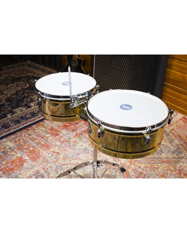 Meinl Percussion MTS1415B Marathon Series® Brass Timbales 14