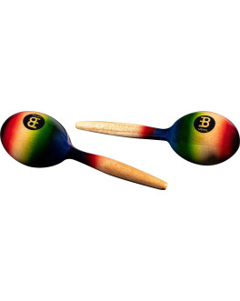 Meinl Percussion MWM1MC Wood Maracas - multi-color