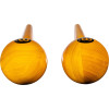 Meinl Percussion MWM2AM Round Wood Maracas - Amber