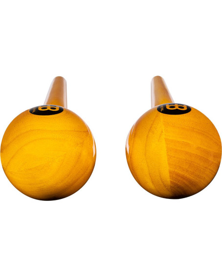 Meinl Percussion MWM2AM Round Wood Maracas - Amber