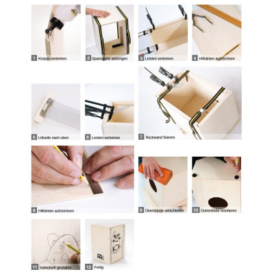 Meinl Percussion MYO-CAJ-OV Make Your Own Cajon - Ovangkol