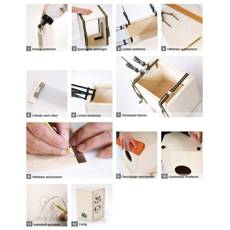 Meinl Percussion MYO-CAJ-OV Make Your Own Cajon - Ovangkol
