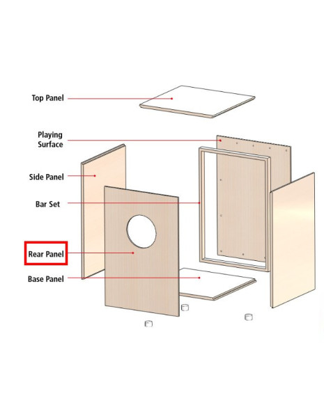Meinl Percussion MYO-SPARE-02 back board - for MYO-CAJ