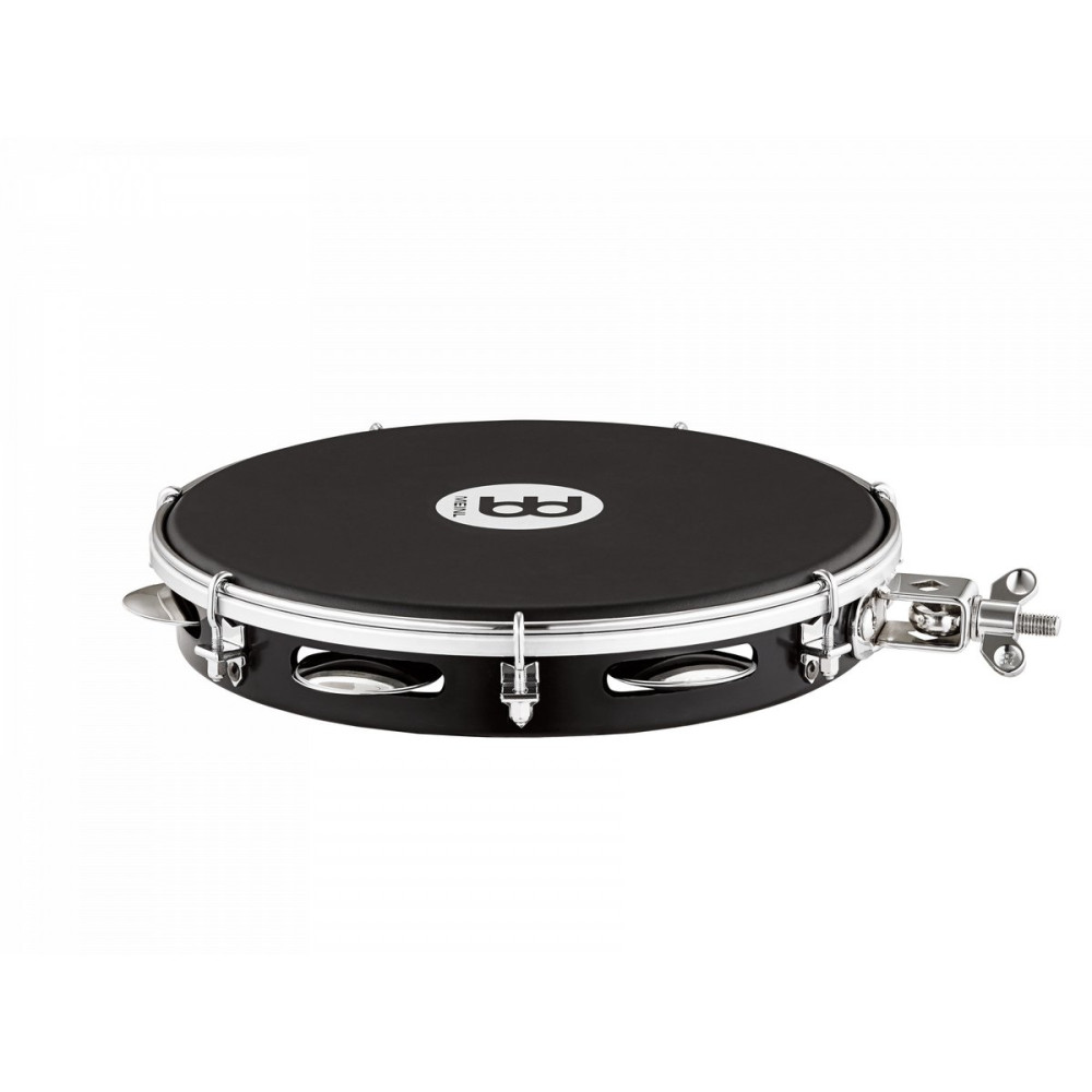 Meinl Percussion PA10A-BK-NH-H Traditional ABS Pandeiro with Holder - 10