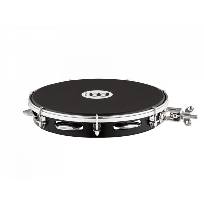 Meinl Percussion PA10A-BK-NH-H Traditional ABS Pandeiro with Holder - 10