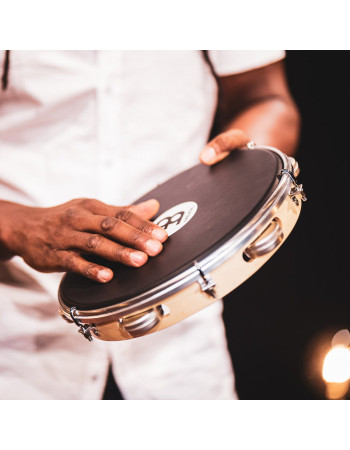 Meinl Percussion PAS10PW-NH Traditional Wood Series Shaker Pandeiro - 10