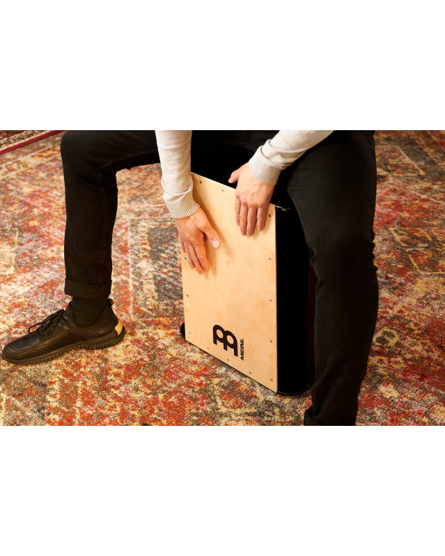 Meinl Percussion PSUBCAJ6B Bass Series Pickup Vertical Subwoofer Cajon - Baltic Birch