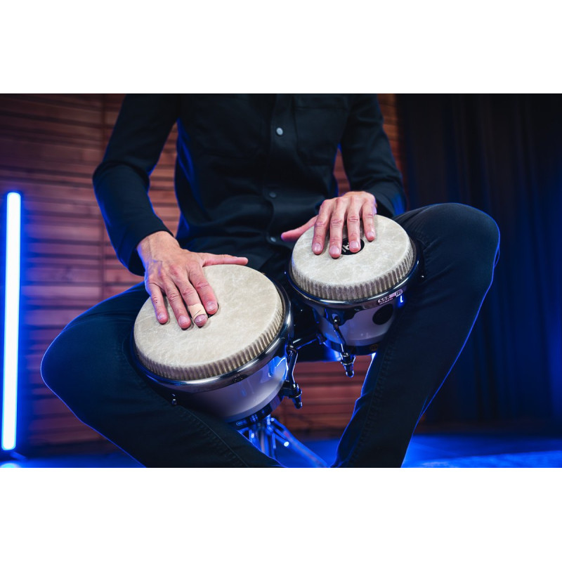 Meinl Percussion RS400PW Artist Series Bongo Roberto Serrano, REMO® Fiberskyn Heads - 7
