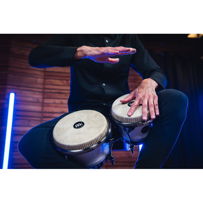 Meinl Percussion RS400PW Artist Series Bongo Roberto Serrano, REMO® Fiberskyn Heads - 7