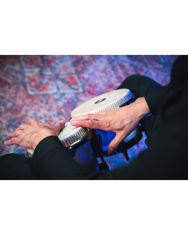 Meinl Percussion RS400PW Artist Series Bongo Roberto Serrano, REMO® Fiberskyn Heads - 7