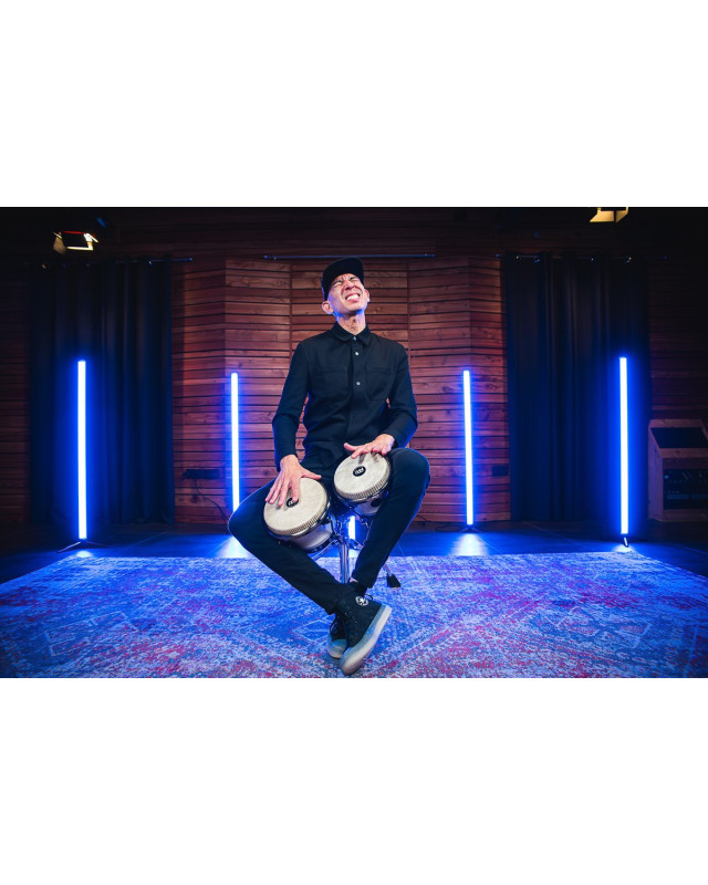 Meinl Percussion RS400PW Artist Series Bongo Roberto Serrano, REMO® Fiberskyn Heads - 7