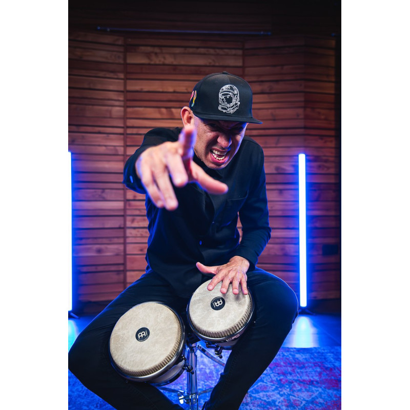 Meinl Percussion RS400PW Artist Series Bongo Roberto Serrano, REMO® Fiberskyn Heads - 7