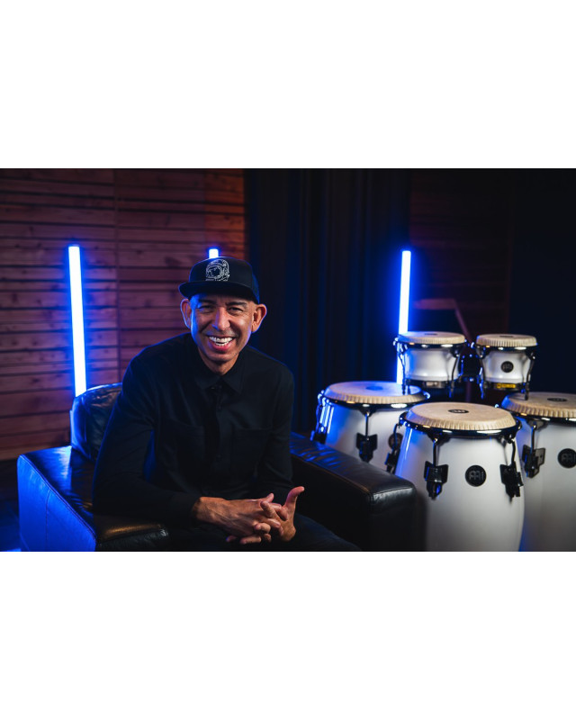 Meinl Percussion RS400PW Artist Series Bongo Roberto Serrano, REMO® Fiberskyn Heads - 7