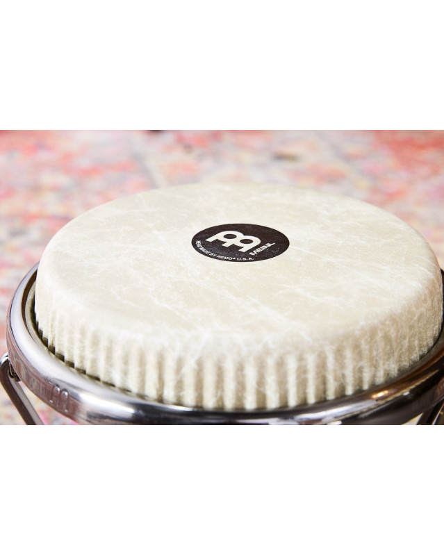 Meinl Percussion RS400PW Artist Series Bongo Roberto Serrano, REMO® Fiberskyn Heads - 7
