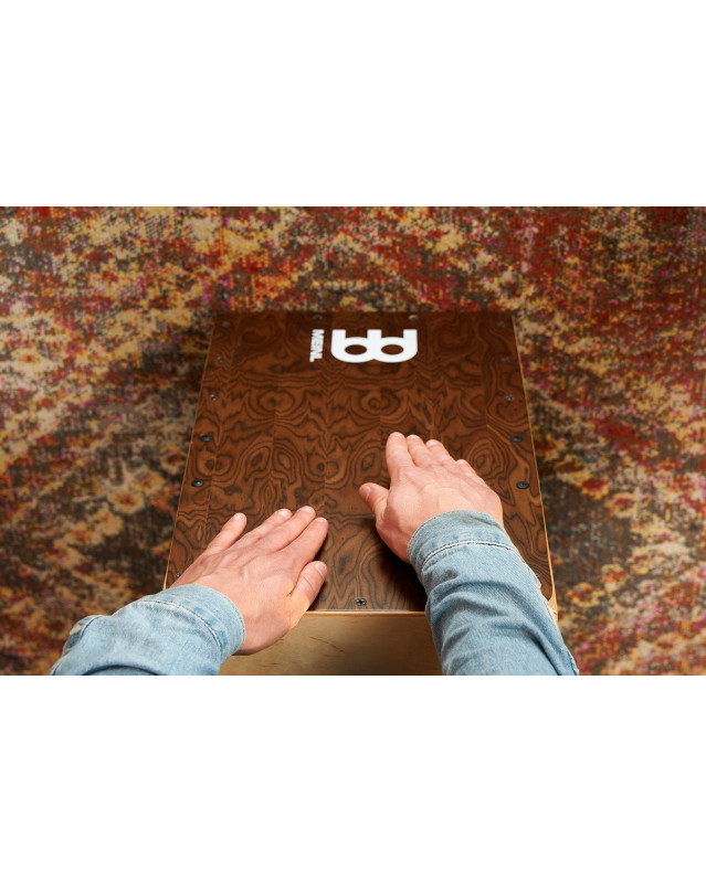 Meinl Percussion SC100BW Snarecraft Series Snare Cajon 100 - Burl Wood