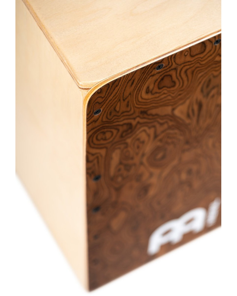 Meinl Percussion SC100BW Snarecraft Series Snare Cajon 100 - Burl Wood