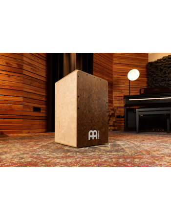 Meinl Percussion SC100BW Snarecraft Series Snare Cajon 100 - Burl Wood