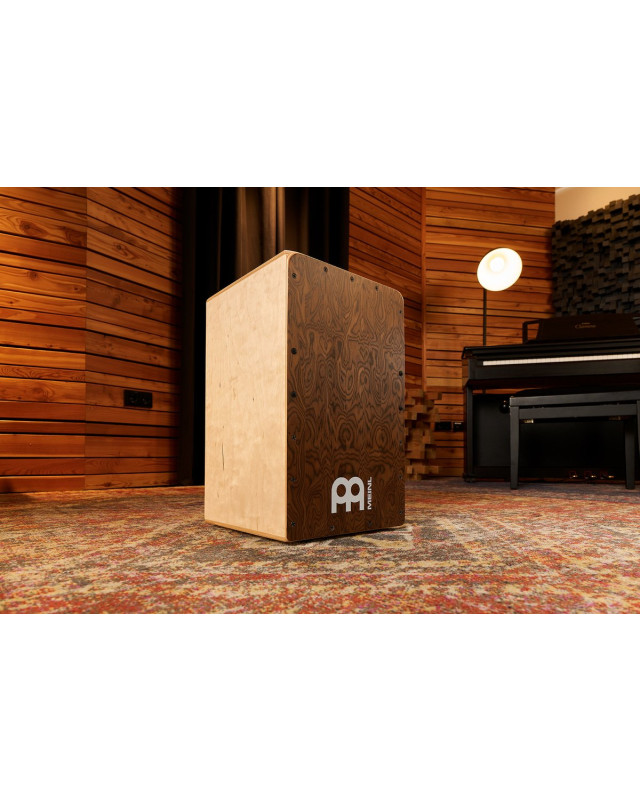 Meinl Percussion SC100BW Snarecraft Series Snare Cajon 100 - Burl Wood