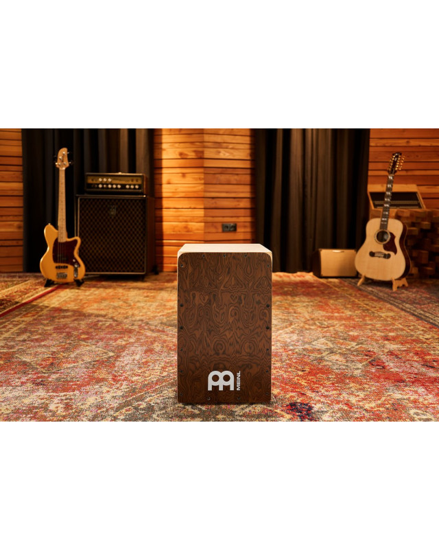 Meinl Percussion SC100BW Snarecraft Series Snare Cajon 100 - Burl Wood