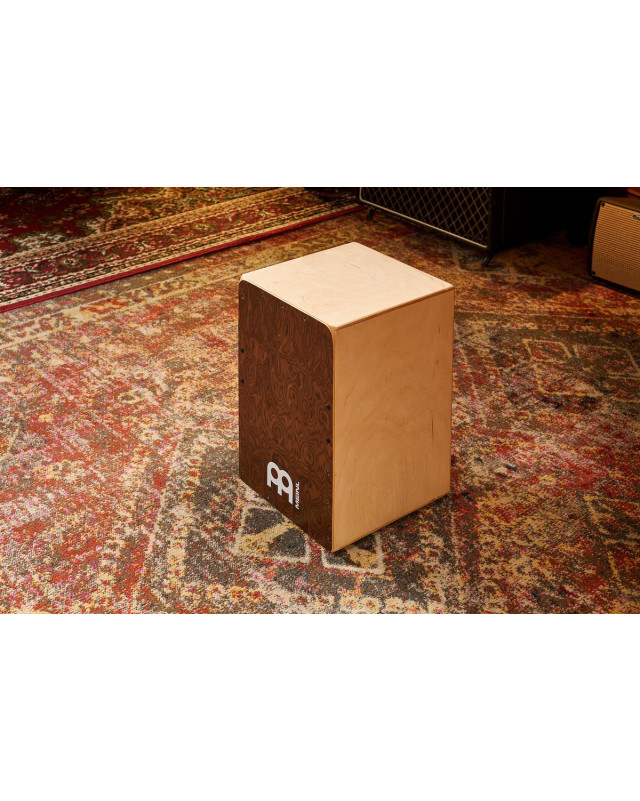Meinl Percussion SC100BW Snarecraft Series Snare Cajon 100 - Burl Wood