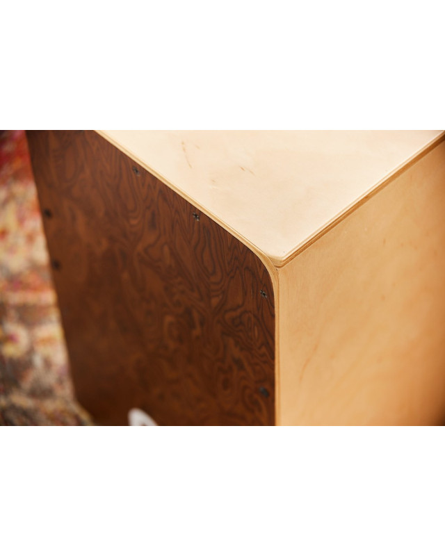 Meinl Percussion SC100BW Snarecraft Series Snare Cajon 100 - Burl Wood