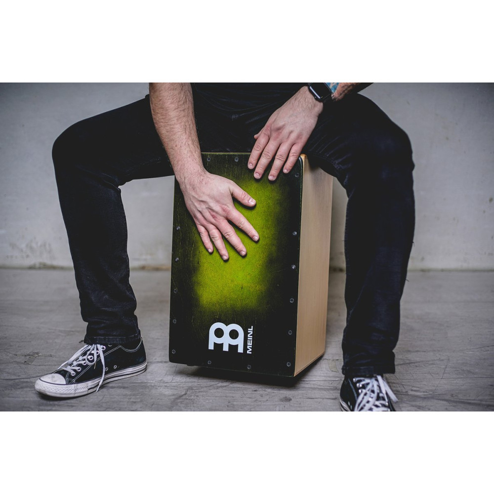 Meinl Percussion SC100GRB Snarecraft Series Snare Cajon 100 Special Edition - Green Burst