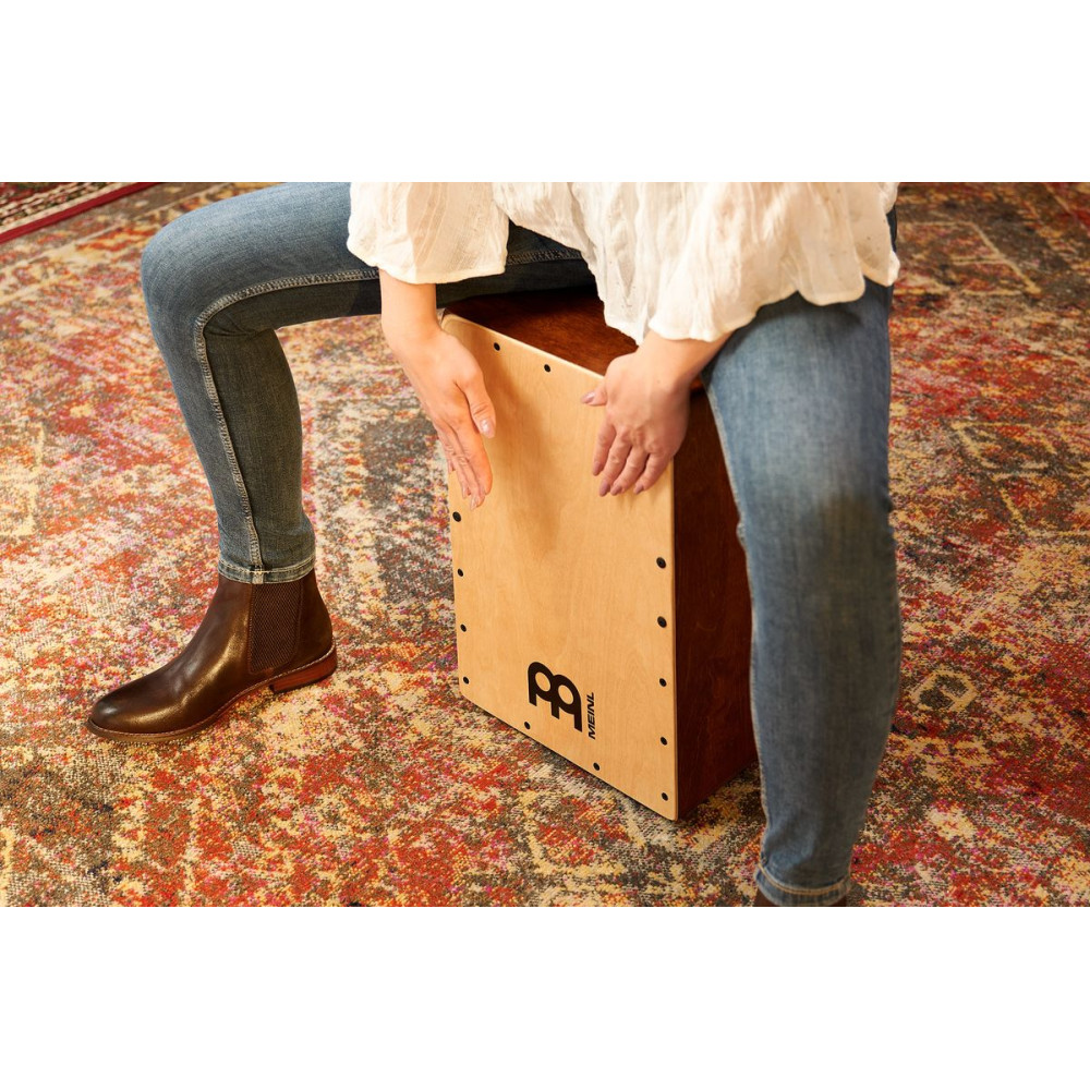 Meinl Percussion SC80AB-B Snarecraft Series Snare Cajon 80 - Baltic Birch/Almond Birch