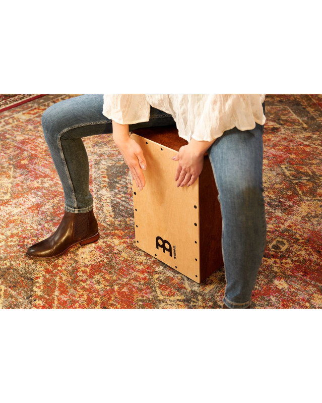 Meinl Percussion SC80AB-B Snarecraft Series Snare Cajon 80 - Baltic Birch/Almond Birch