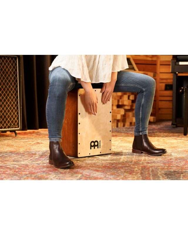 Meinl Percussion SC80AB-B Snarecraft Series Snare Cajon 80 - Baltic Birch/Almond Birch