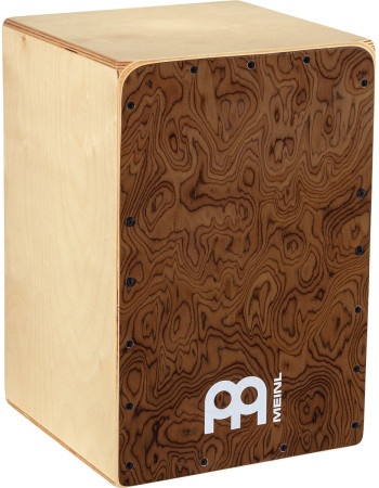 Meinl Percussion SC80BW Snarecraft Series Snare Cajon 80 - Burl Wood