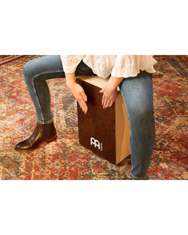 Meinl Percussion SC80BW Snarecraft Series Snare Cajon 80 - Burl Wood