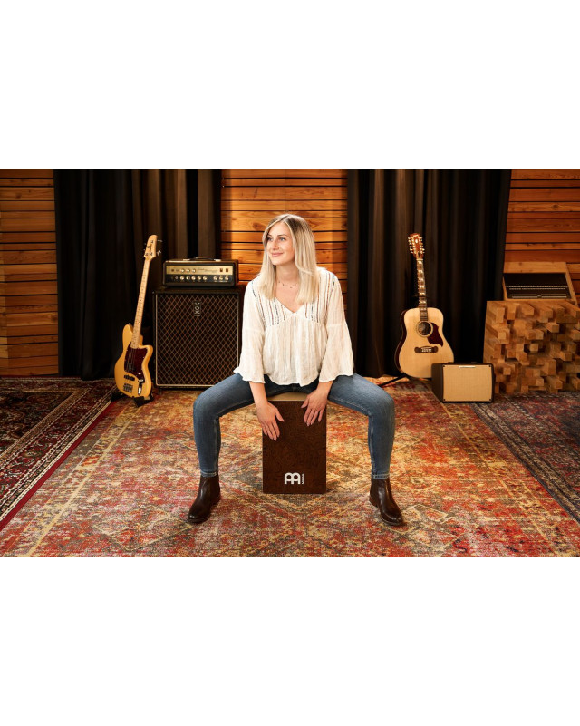 Meinl Percussion SC80BW Snarecraft Series Snare Cajon 80 - Burl Wood