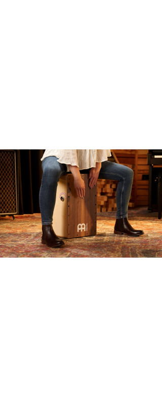 Meinl Percussion SCP100WN Snarecraft Professional Series Cajon 100 - Walnut
