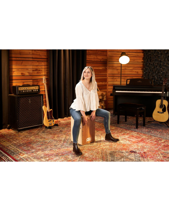 Meinl Percussion SCP100WN Snarecraft Professional Series Cajon 100 - Walnut