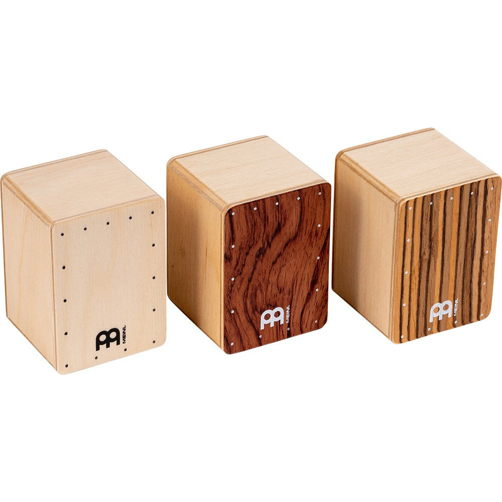 Meinl Percussion SH50-SET Mini Cajon Shaker Set - Bubinga/Natural/Zebrano