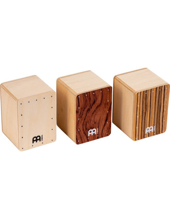Meinl Percussion SH50-SET Mini Cajon Shaker Set - Bubinga/Natural/Zebrano