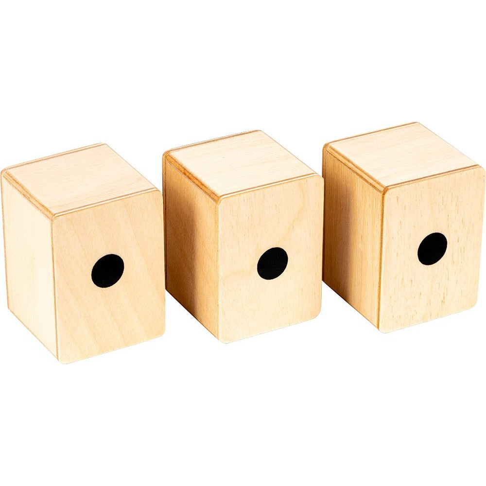 Meinl Percussion SH50-SET Mini Cajon Shaker Set - Bubinga/Natural/Zebrano
